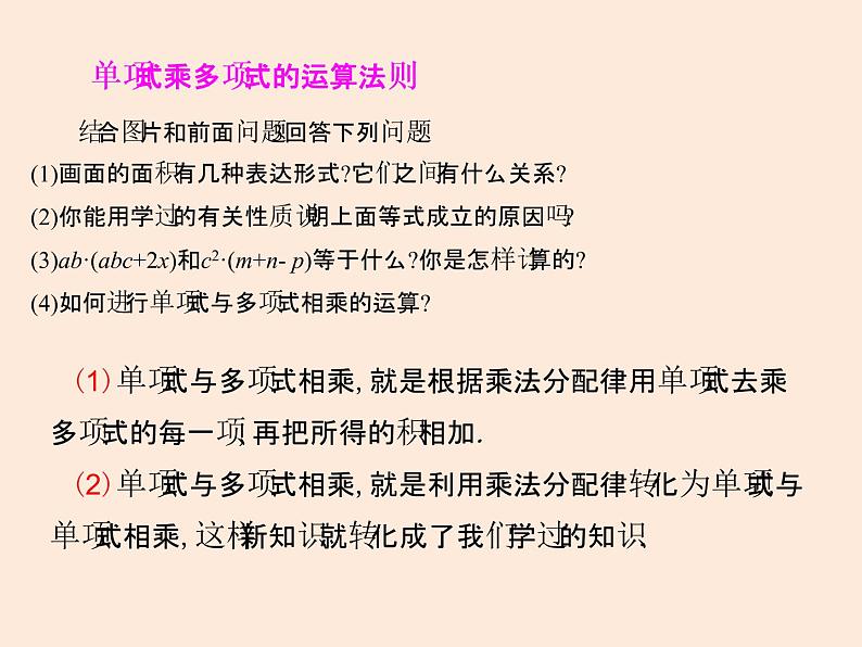 2021年北师大版七年级数学下册课件1.4  整式的乘法（第2课时）04