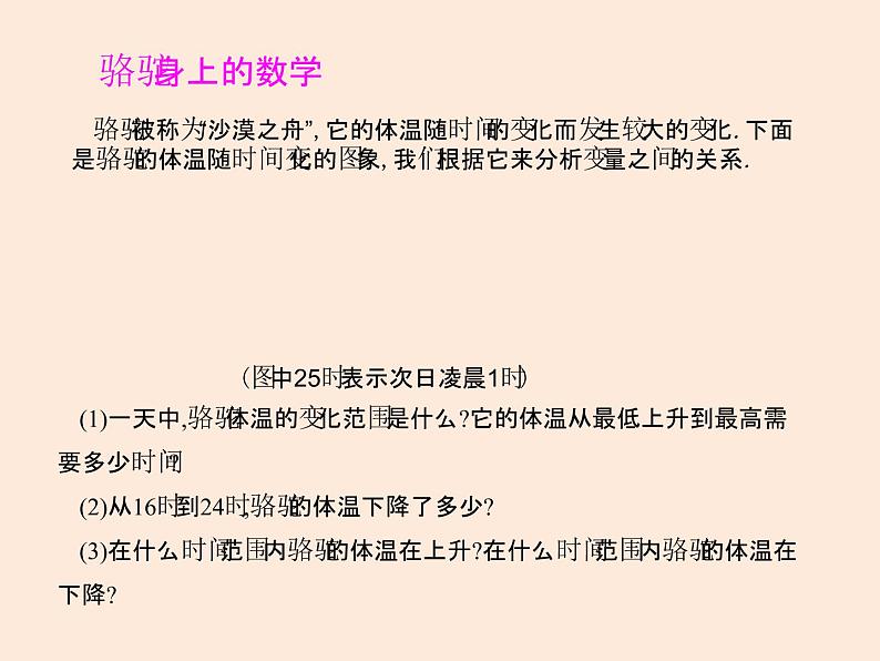 2021年北师大版七年级数学下册课件3.3  用图象表示的变量间关系（第1课时）05