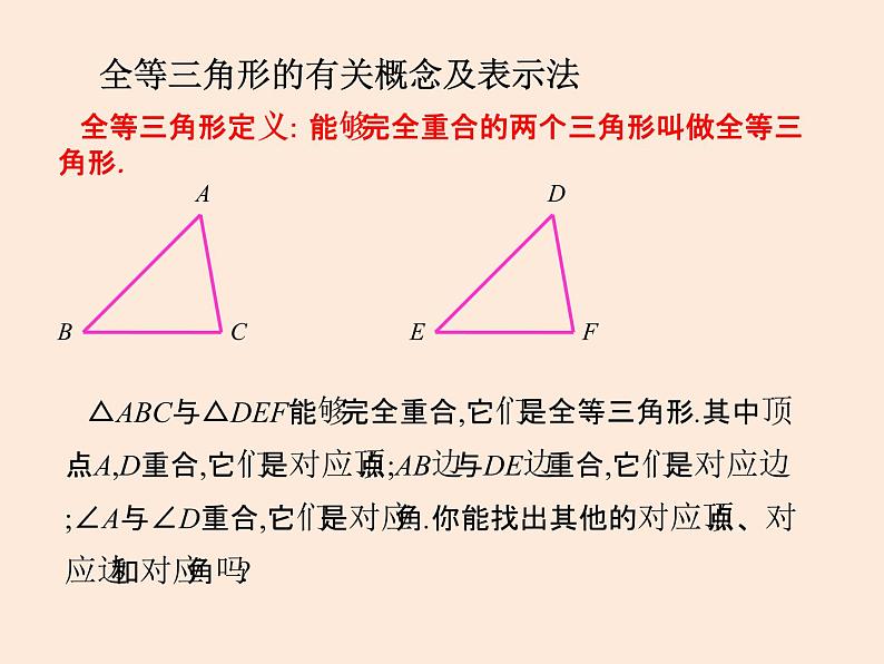 2021年北师大版七年级数学下册课件4.2   图形的全等 (共11张PPT)05