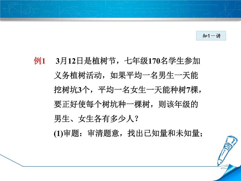 数学 北师大版本  七年级上册 5.3.1  列一元一次方程解决实际问题的一般方法 PPT课件05