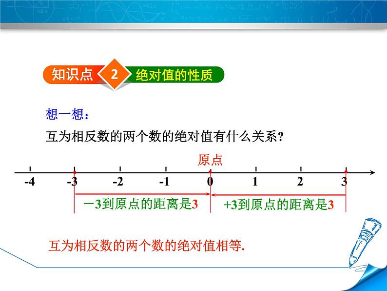 数学  北师大版本 七年级上册 2.3 绝对值 PPT课件07