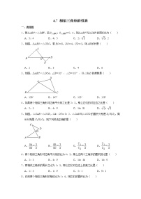 初中数学北师大版九年级上册7 相似三角形的性质精品复习练习题