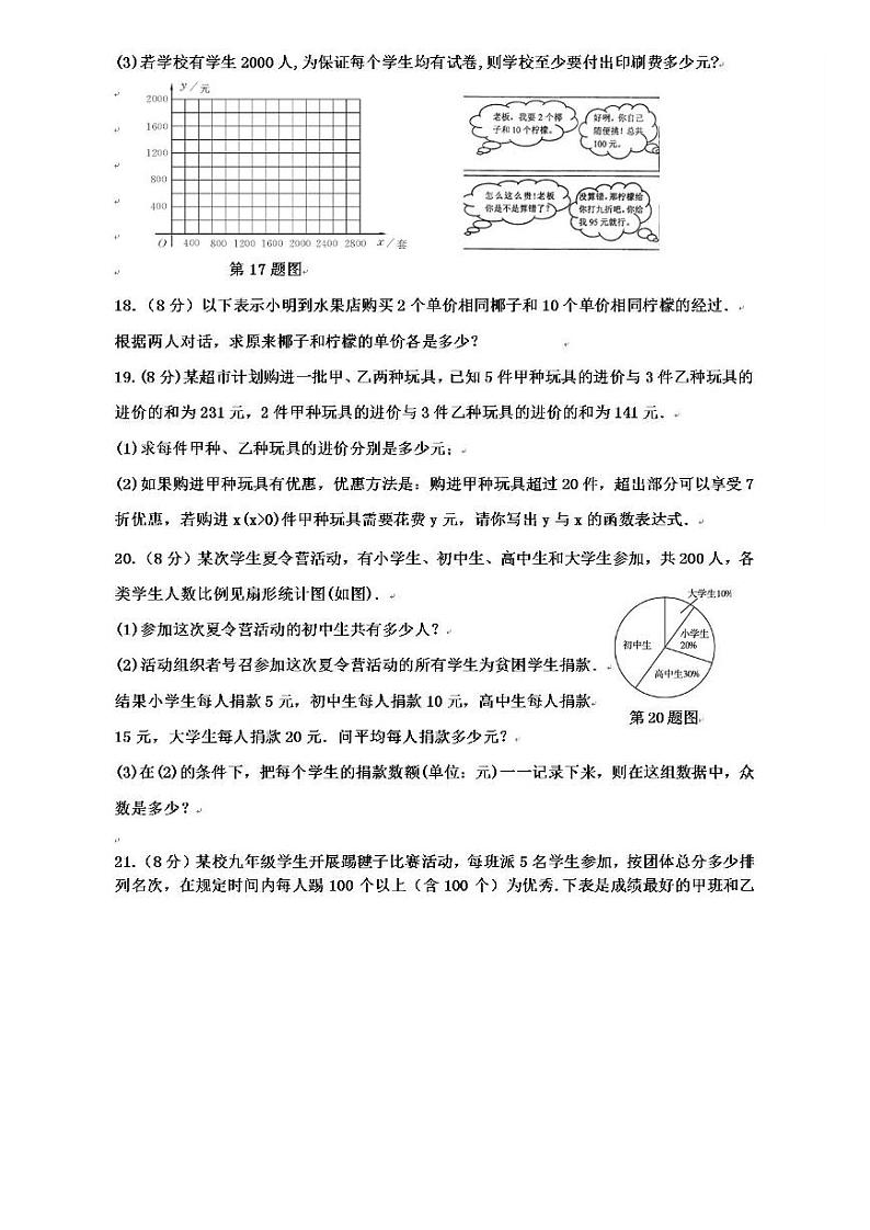 山东省菏泽市单县郭村初级中学2019-2020学年度第一学期八年级上期末质量检测 数学试题（PDF扫描版有答案 ）03