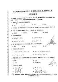 河南省许昌长葛市2019-2020学年八年级上学期期末考试数学试题（扫描版有答案）