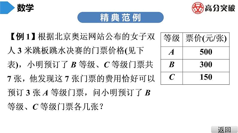 北师大版七年级上册  第5章　第8课时　应用一元一次方程——“希望工程”义演 课件04