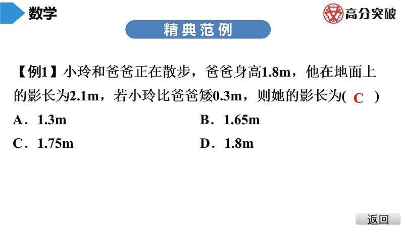 北师大版九年级课堂教本上册　第4章　第10课时　利用相似三角形测高课件04