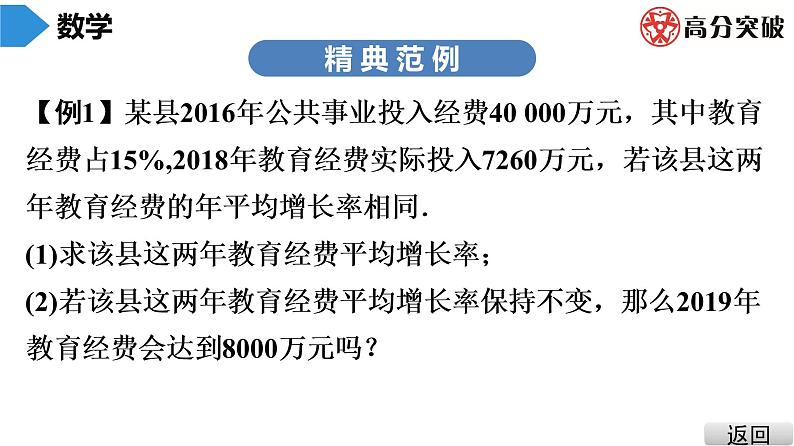 北师大版九年级课堂教本上册　第2章　中考热点加餐　实际问题与一元二次方程综合课件04