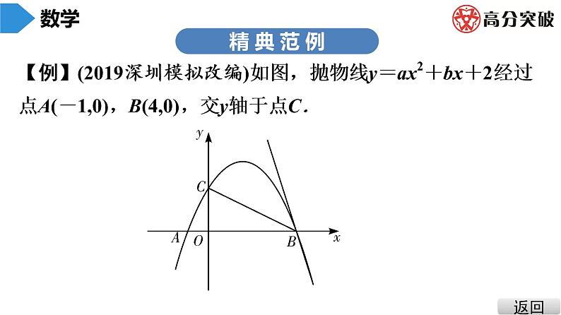 北师大版九年级课堂教本下册　第2章　中考热点加餐　二次函数综合题课件04