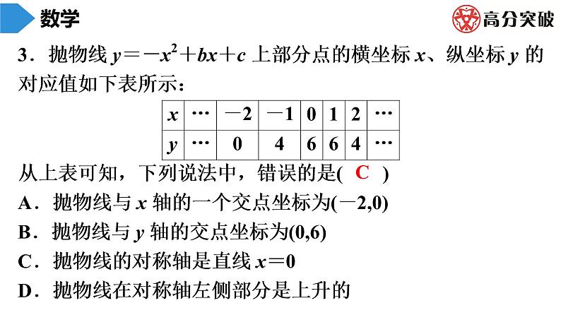 北师大版九年级核心知识循环链  (下)第4周核心知识循环练 课件第4页