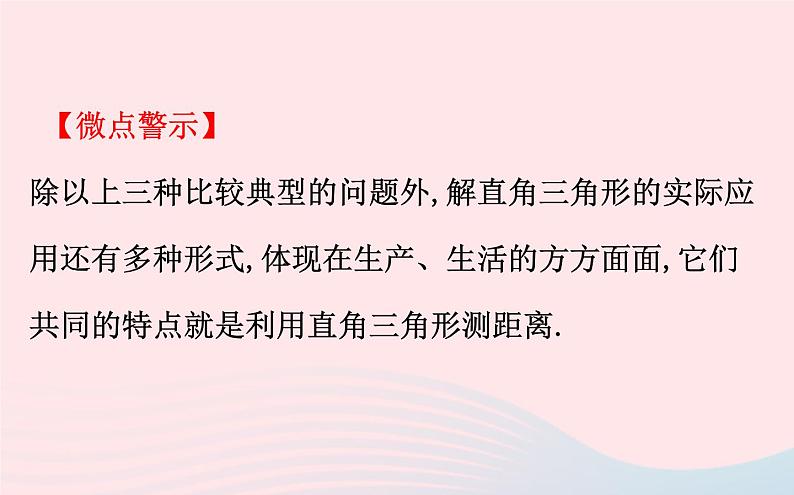 2021年九 年级中考数学全程复习专题七：解直角三角形的实际应用的基本类型 课件05