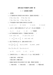 初中数学2 一定是直角三角形吗精品综合训练题