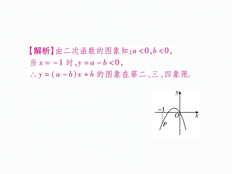 人教版九年级上册 第22章  专题训练六 二次函数的图象与系数a、b、c的关系 课件04