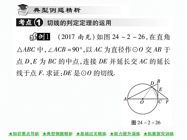 人教版九年级上册 第24章  24．2．2 直线和圆的位置关系(第二课时) 课件04