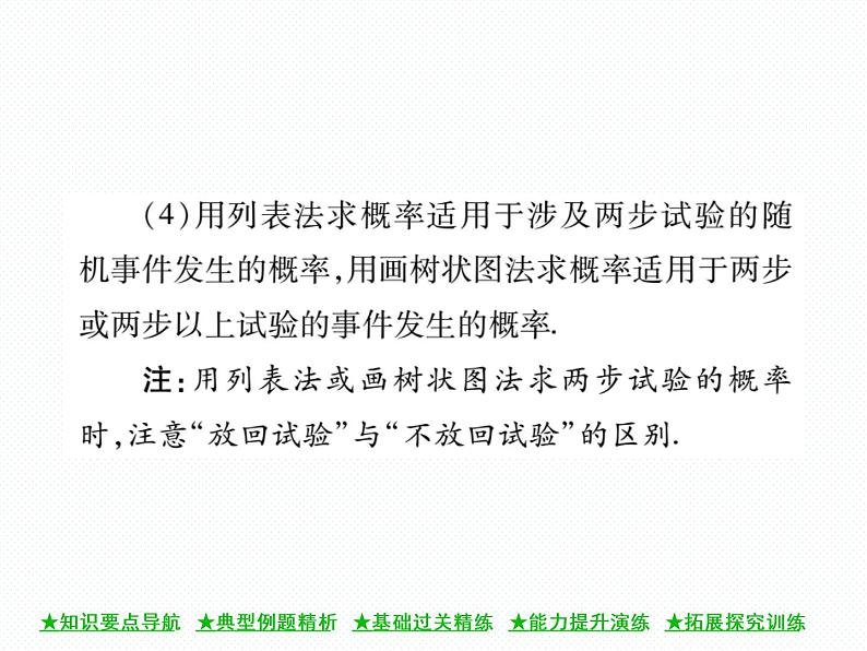 人教版九年级上册 第25章  25．2 用列举法求概率(第一课时) 课件03