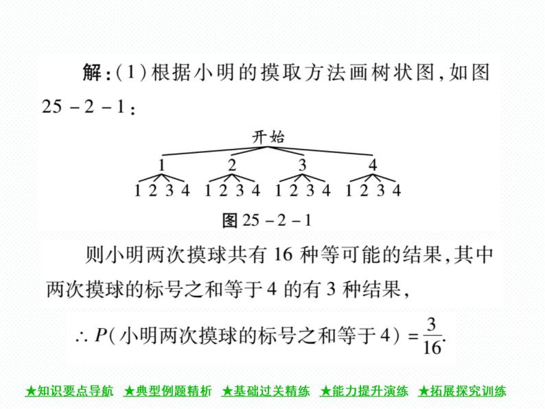 人教版九年级上册 第25章  25．2 用列举法求概率(第一课时) 课件05