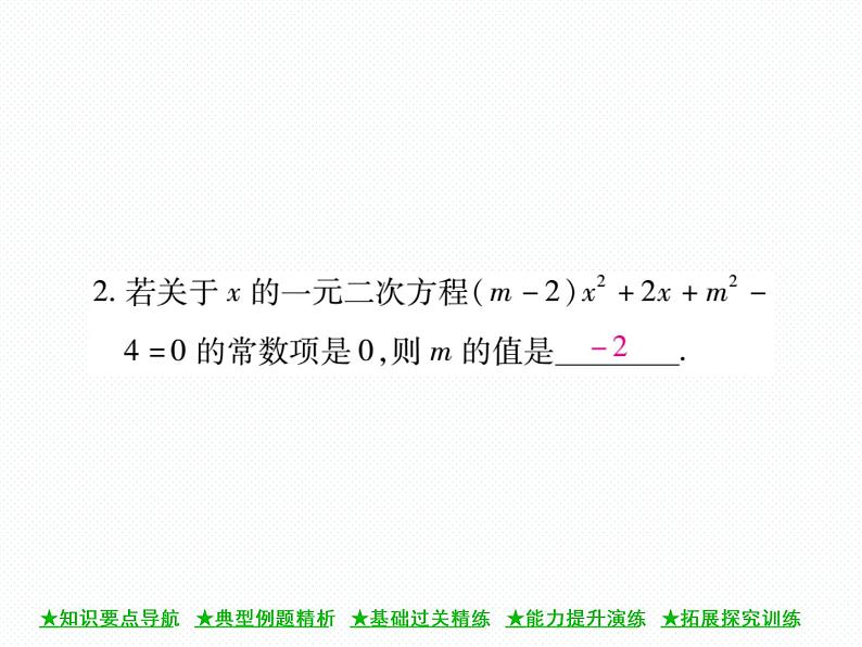 人教版九年就上册 第21章21.1 一元二次方程 课件07