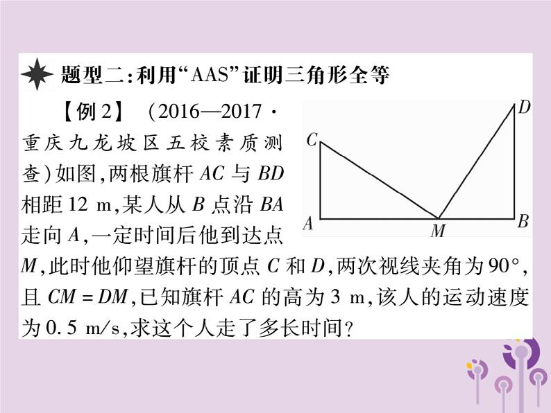 八年级数学上册12《全等三角形》12-2三角形全等的判定第3课时三角形全等的判定（三）（ASA与AAS）习题课件06