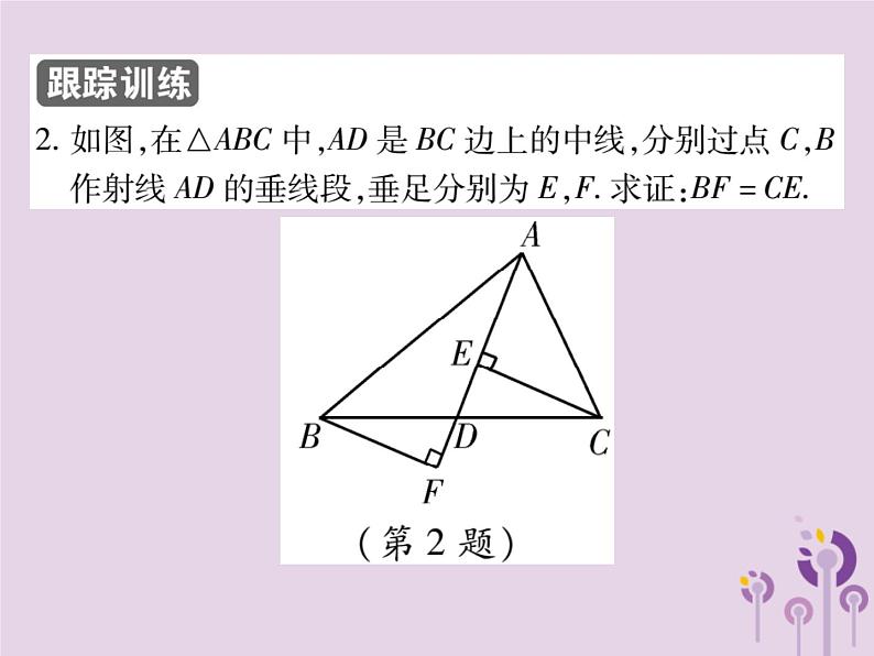 八年级数学上册12《全等三角形》12-2三角形全等的判定第3课时三角形全等的判定（三）（ASA与AAS）习题课件08