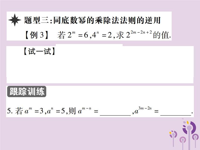 八年级数学上册14《整式的乘法与因式分解》14-1整式的乘法14-1-4整式的乘法第4课时同底数幂的除法习题课件第7页