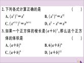 八年级数学上册14-1整式的乘法14-1-2幂的乘方习题课件（新版）新人教版