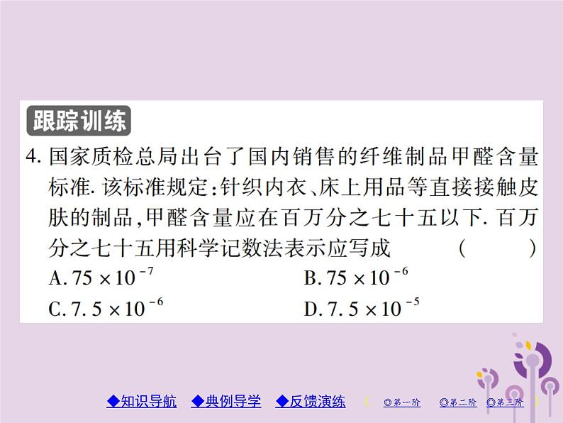 八年级数学上册15《分式》15-2分式的运算15-2-3整数指数幂第2课时科学计数法习题课件06