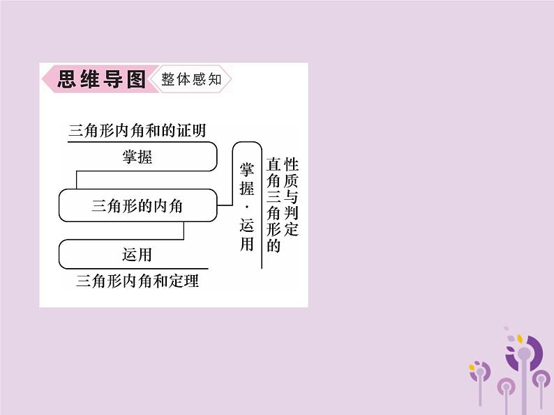 八年级数学上册第11章三角形11-2与三角形有关的角11-2-1三角形的内角作业课件第3页