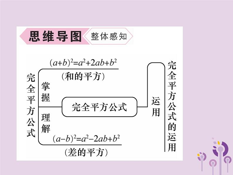 八年级数学上册第14章整式的乘法与因式分解14-2乘法公式14-2-2完全平方公式第1课时完全平方公式作业课件03