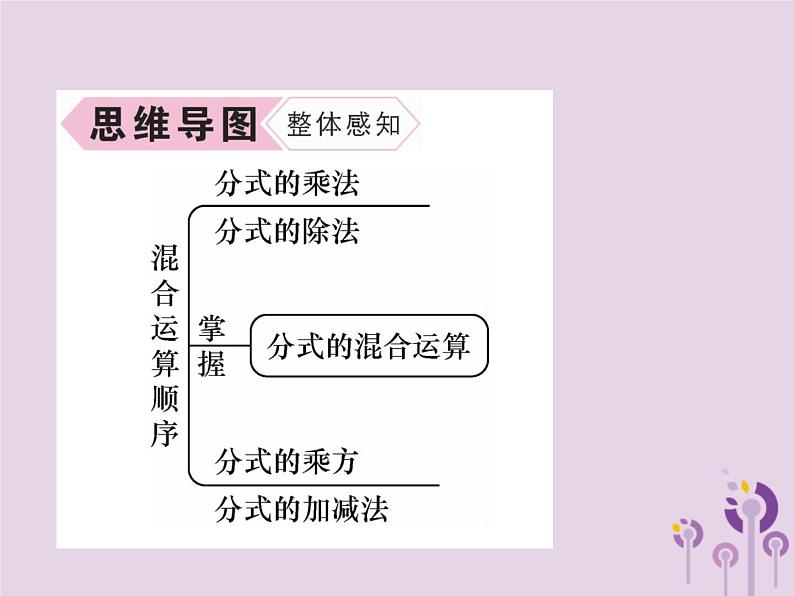 八年级数学上册第15章分式15-2分式的运算15-2-2分式的加减第2课时等式的混合运算作业课件03