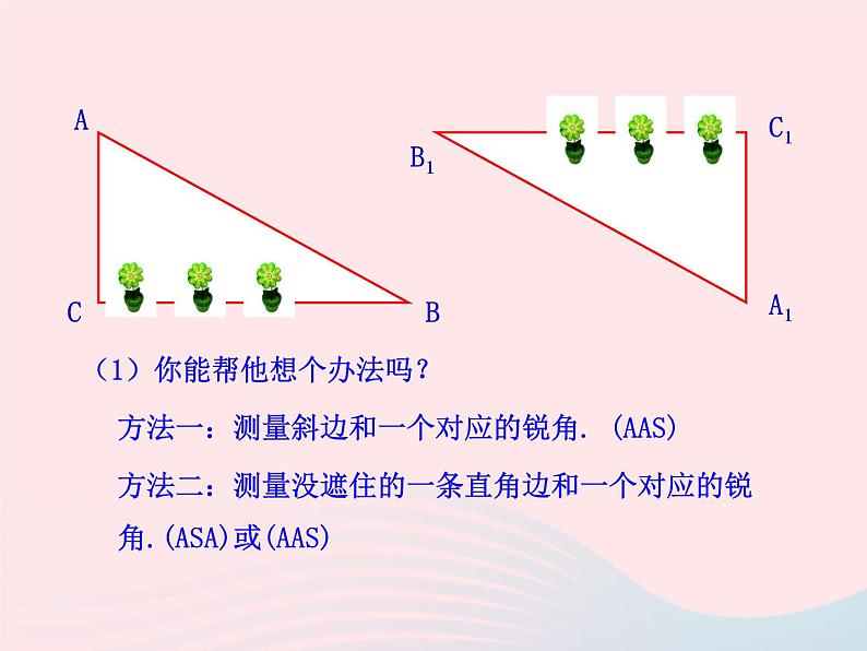 八年级数学上册第十二章全等三角形12-2三角形全等的判定第4课时斜边、直角边教学课件3第7页