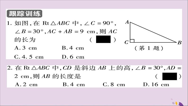 八年级数学上册第十三章《轴对称》13-3-2等边三角形（第2课时）课件第6页