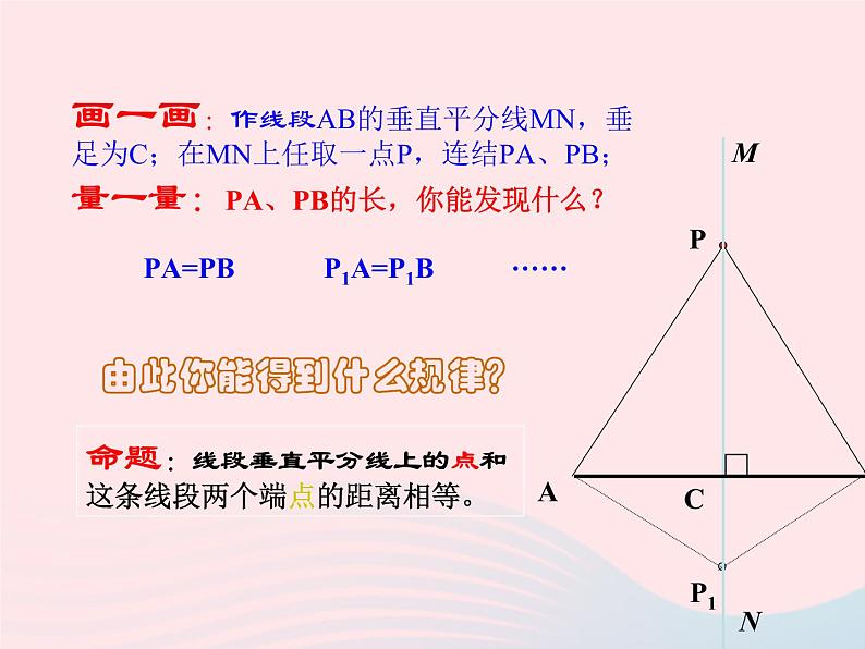 八年级数学上册第十三章轴对称13-1轴对称2线段的垂直平分线的性质第2课时线段的垂直平分线的有关作图教学课件02