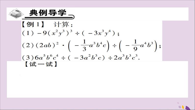 八年级数学上册第十四章《整式的乘法与因式分解》14-1整式的乘法14-1-4整式的乘法（第5课时）课件03