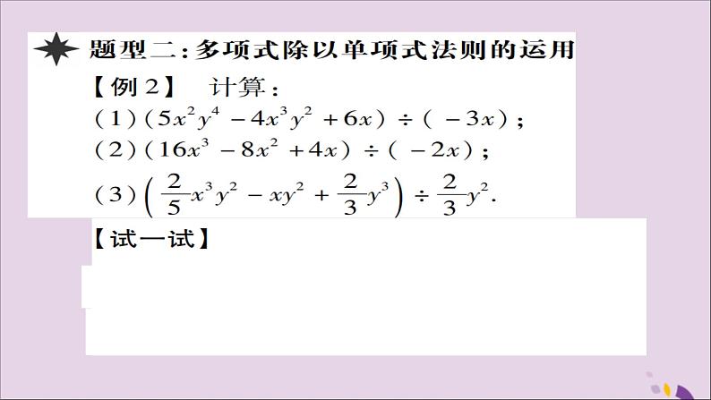 八年级数学上册第十四章《整式的乘法与因式分解》14-1整式的乘法14-1-4整式的乘法（第5课时）课件05