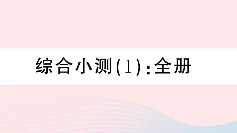 八年级数学上册期末复习专题综合小测（1）课件01