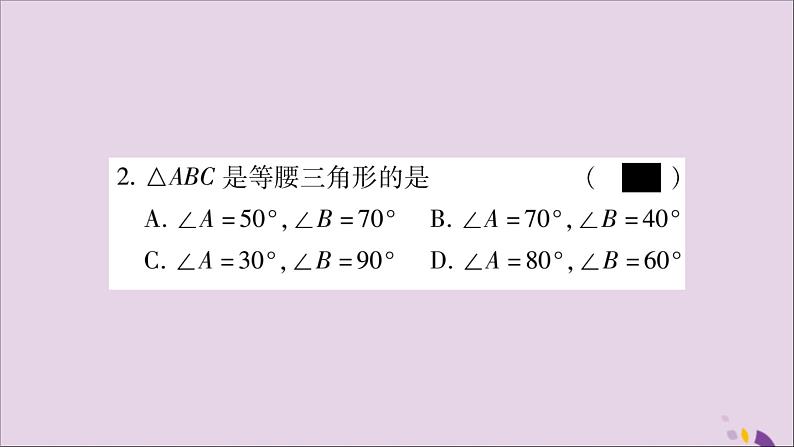 八年级数学上册双休作业（6）习题课件第3页