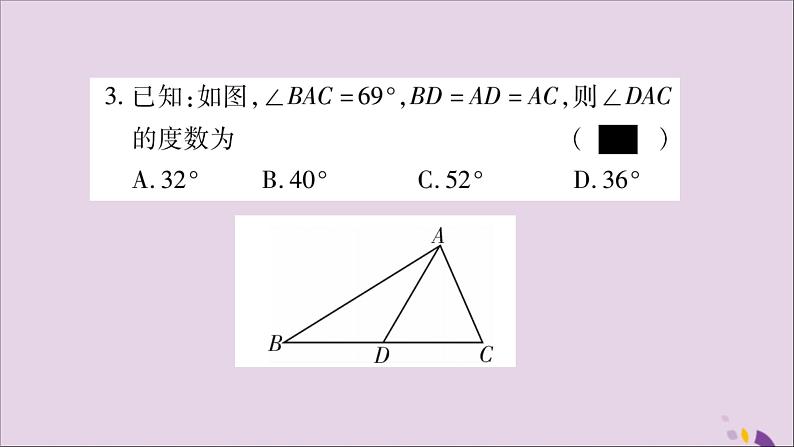 八年级数学上册双休作业（6）习题课件第4页