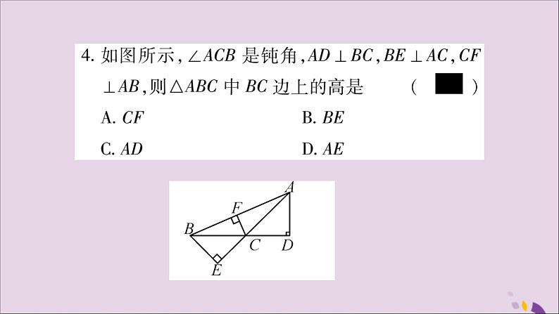 八年级数学上册双休作业（1）习题课件05