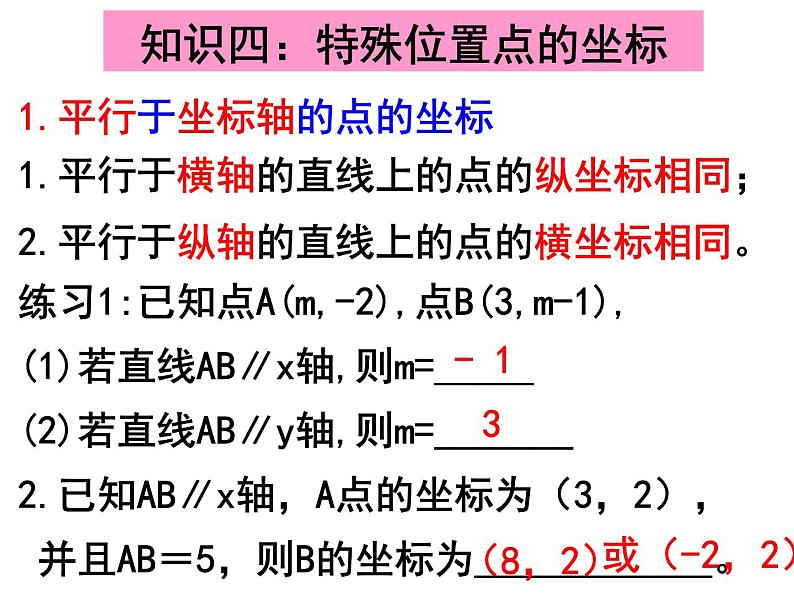 7.3.1 平面直角坐标系复习 PPT课件-人教七下08