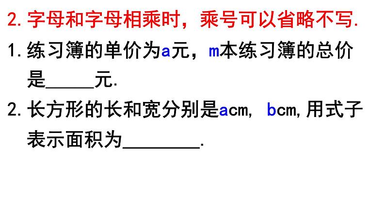 2.1.1 用字母表示数 PPT课件-人教版七上08