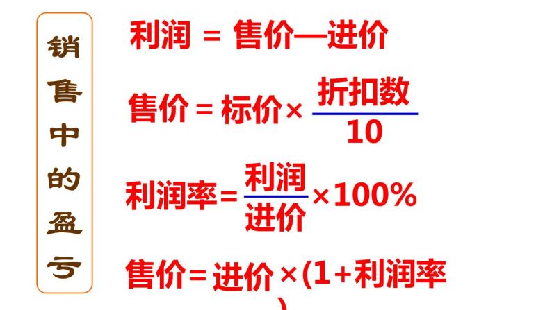 3.4.3  实际问题与一元一次方程-销售问题 PPT课件-人教版七上06