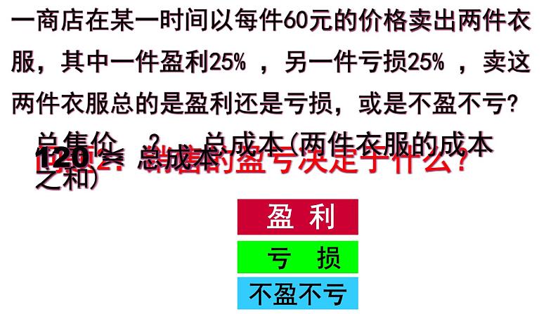 3.4.3  实际问题与一元一次方程-销售问题 PPT课件-人教版七上08