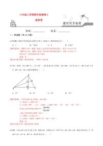 2020-2021学年人教版八年级数学上册课时同步练  期末检测卷（2）（提高卷）（解析版）