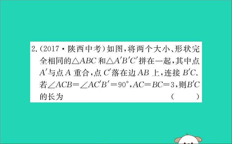 2019版八年级数学下册第十七章勾股定理17-1勾股定理训练课件第4页