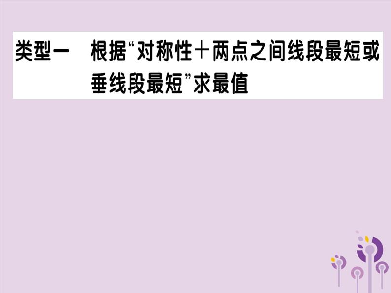 2019春八年级数学下册10微专题特殊平行四边形中的最值问题（中考热点）习题课件01