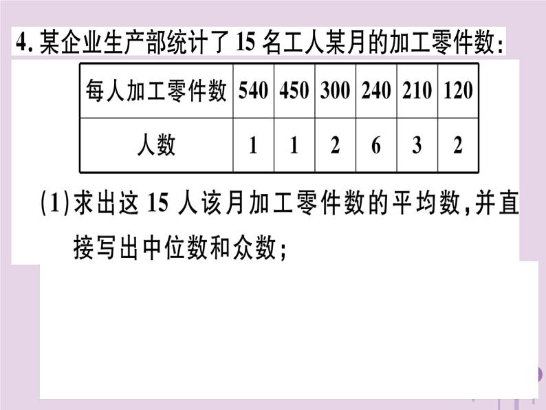 2019春八年级数学下册17微专题“三数”、方差与统计图表的综合问题（中考热点）习题课件06