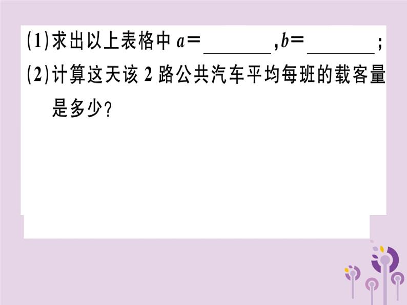 2019春八年级数学下册第二十章《数据的分析》20-1数据的集中趋势20-1-1-2用样本平均数估计总体平均数习题课件06