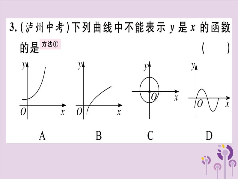 2019春八年级数学下册第十九章《一次函数》19-1变量与函数19-1-2-1函数的图象习题课件03