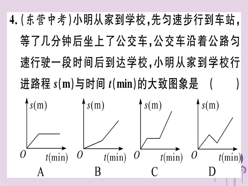 2019春八年级数学下册第十九章《一次函数》19-1变量与函数19-1-2-1函数的图象习题课件04