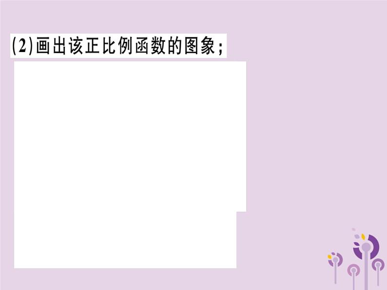 2019春八年级数学下册第十九章《一次函数》19-2一次函数19-2-1-2正比例函数的图象与性质习题课件06