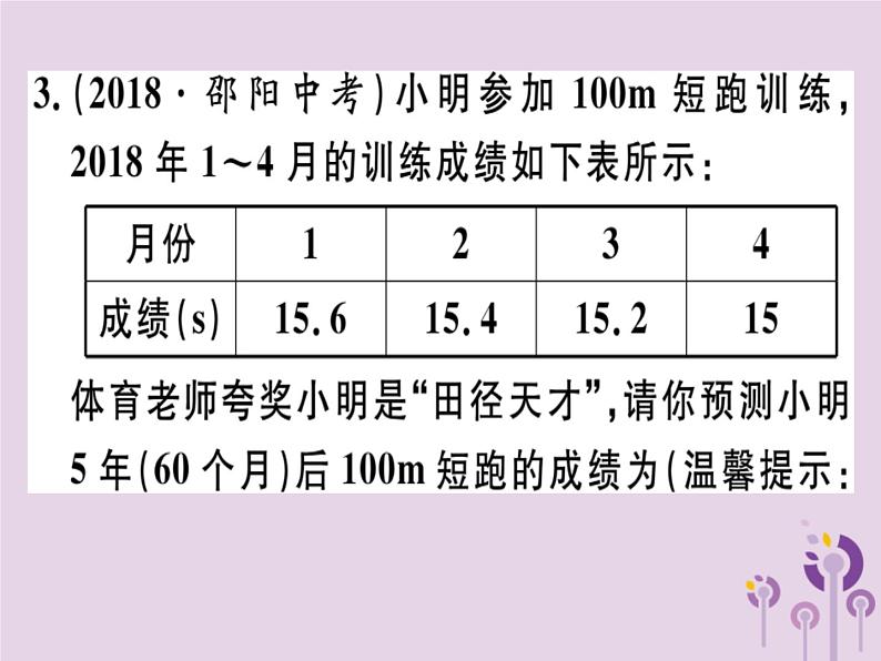 2019春八年级数学下册第十九章《一次函数》19-2一次函数19-2-2-4一次函数与实际问题习题课件第3页